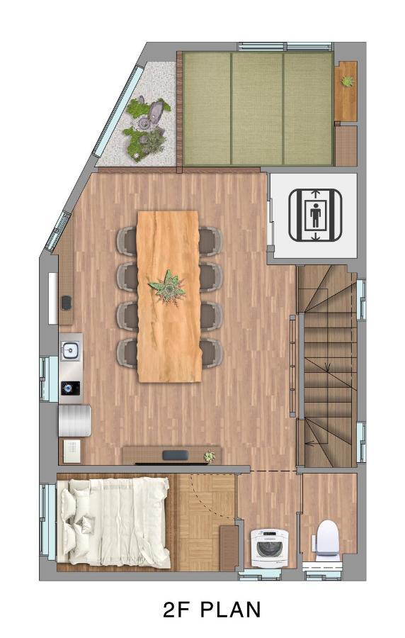 古今 天下茶屋 With A Private Parking Lot And A Half Open-Air Bath And Direct To Kix Villa Osaka Buitenkant foto